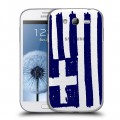 Полупрозрачный дизайнерский пластиковый чехол для Samsung Galaxy Grand флаг греции