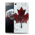 Дизайнерский пластиковый чехол для Lenovo Vibe X2 флаг Канады