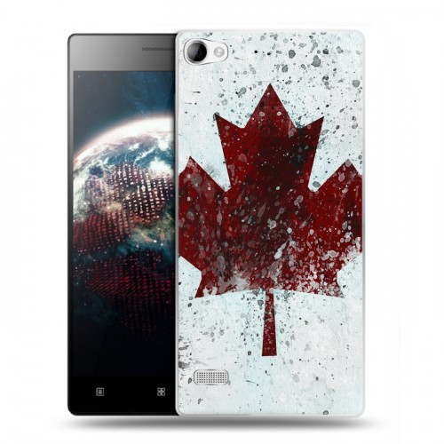 Дизайнерский пластиковый чехол для Lenovo Vibe X2 флаг Канады