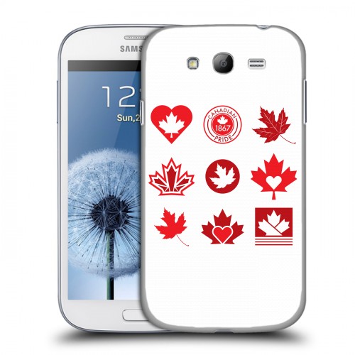 Дизайнерский пластиковый чехол для Samsung Galaxy Grand Флаг Канады