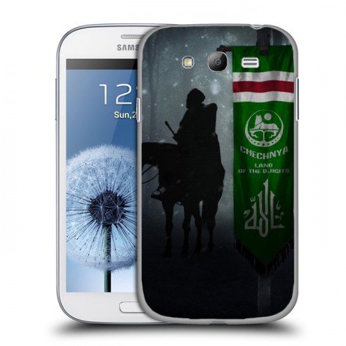 Дизайнерский пластиковый чехол для Samsung Galaxy Grand флаг Чечни