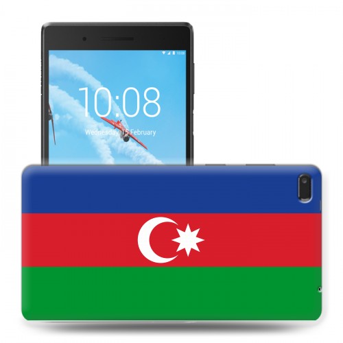 Дизайнерский силиконовый чехол для Lenovo Tab 4 7 Essential Флаг Азербайджана