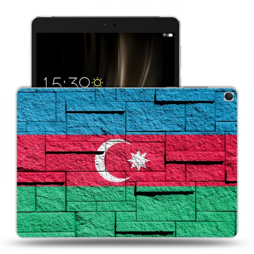 Дизайнерский силиконовый чехол для ASUS ZenPad 3S 10 Флаг Азербайджана