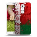 Дизайнерский пластиковый чехол для LG Optimus G2 mini Флаг Белоруссии