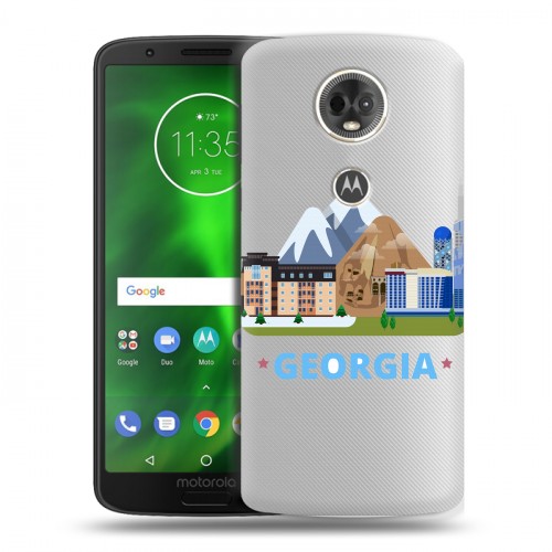 Дизайнерский пластиковый чехол для Motorola Moto E5 Plus Грузия