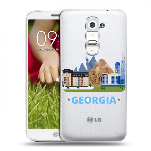 Дизайнерский пластиковый чехол для LG Optimus G2 mini Грузия