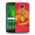 Дизайнерский пластиковый чехол для Motorola Moto E5 Plus флаг Киргизии