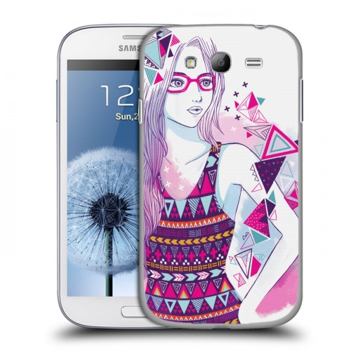 Дизайнерский пластиковый чехол для Samsung Galaxy Grand Ацтекские иллюстрации