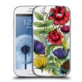 Дизайнерский пластиковый чехол для Samsung Galaxy Grand Цветочная акварель
