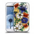 Дизайнерский пластиковый чехол для Samsung Galaxy Grand Цветочная акварель