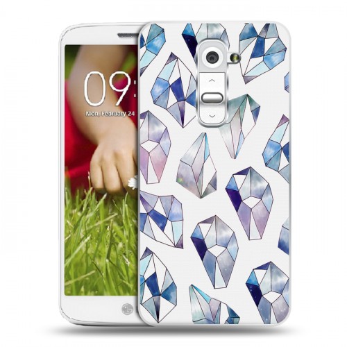 Дизайнерский пластиковый чехол для LG Optimus G2 mini Алмазный Глэм