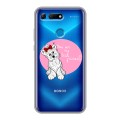 Полупрозрачный дизайнерский пластиковый чехол для Huawei Honor View 20 Прозрачные щенки