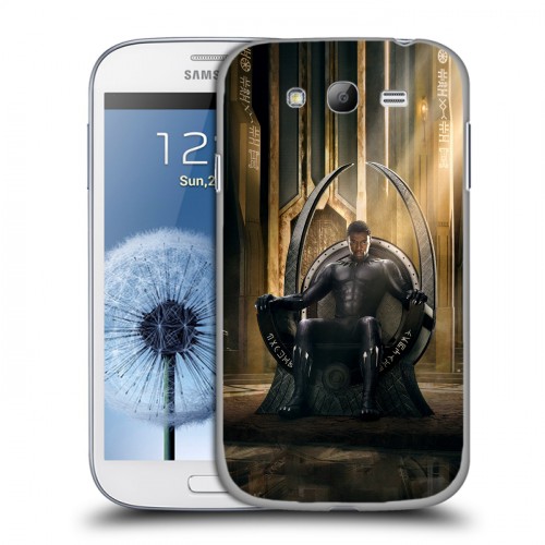 Дизайнерский пластиковый чехол для Samsung Galaxy Grand Черная Пантера 