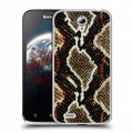 Дизайнерский пластиковый чехол для Lenovo A859 Ideaphone Кожа змей