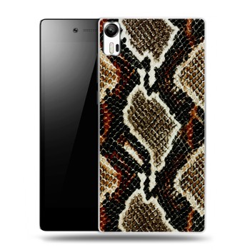 Дизайнерский силиконовый чехол для Lenovo Vibe Shot Кожа змей (на заказ)