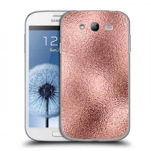 Дизайнерский пластиковый чехол для Samsung Galaxy Grand Металл