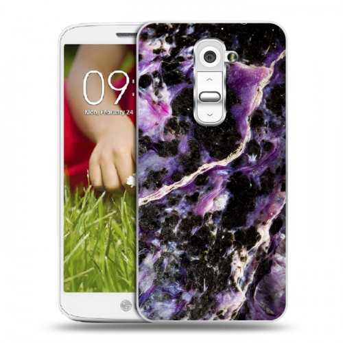 Дизайнерский пластиковый чехол для LG Optimus G2 mini Мрамор текстура