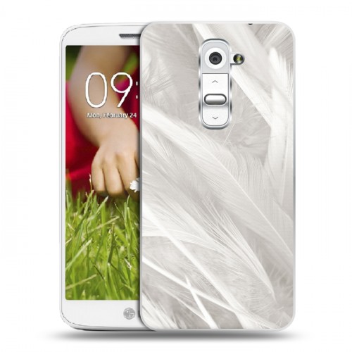 Дизайнерский пластиковый чехол для LG Optimus G2 mini Перья