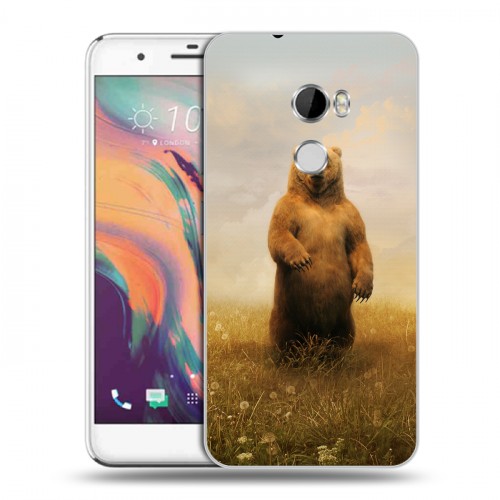 Дизайнерский пластиковый чехол для HTC One X10 Медведи