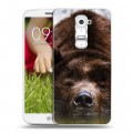 Дизайнерский пластиковый чехол для LG Optimus G2 mini Медведи