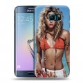 Дизайнерский пластиковый чехол для Samsung Galaxy S6 Edge Shakira