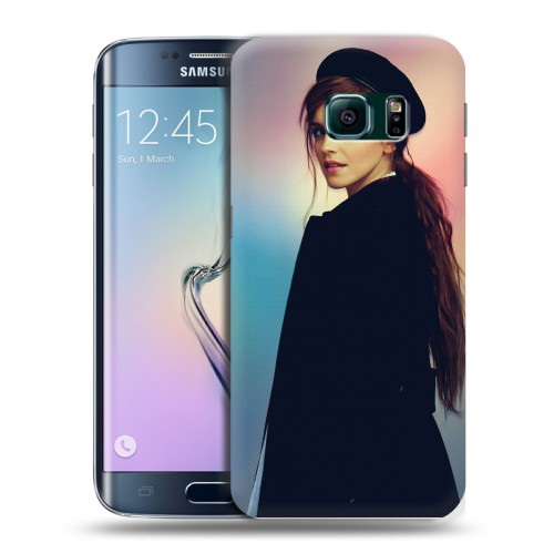 Дизайнерский пластиковый чехол для Samsung Galaxy S6 Edge Эмма Уотсон