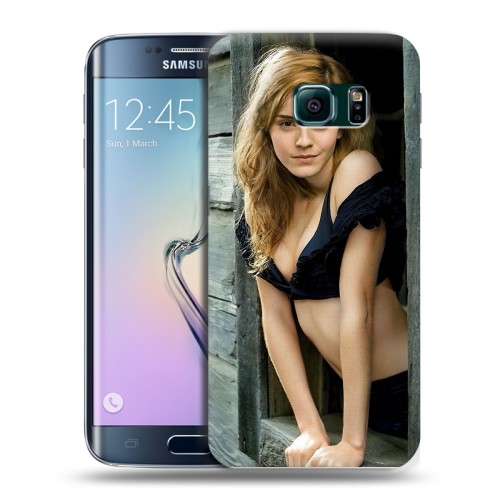 Дизайнерский пластиковый чехол для Samsung Galaxy S6 Edge Эмма Уотсон