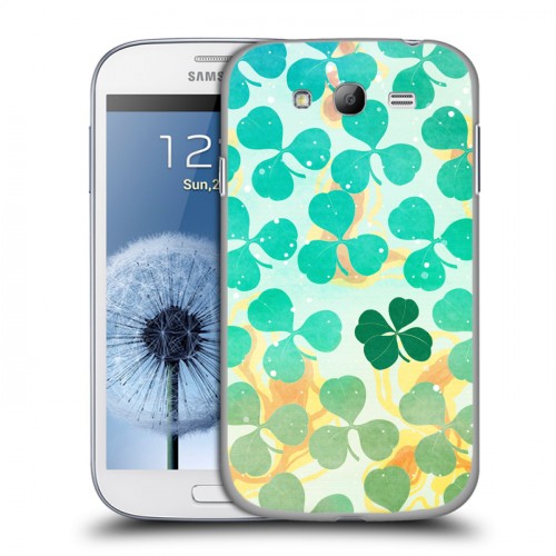 Дизайнерский пластиковый чехол для Samsung Galaxy Grand Паттерны клевера