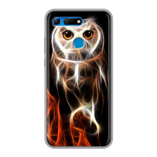 Дизайнерский силиконовый чехол для Huawei Honor View 20 Пламенные животные