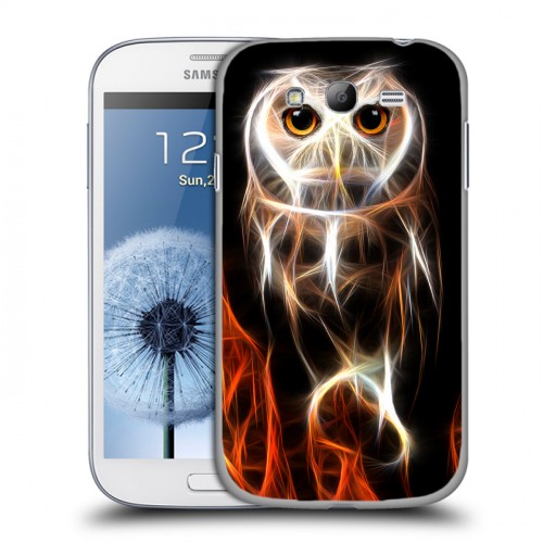 Дизайнерский пластиковый чехол для Samsung Galaxy Grand Пламенные животные