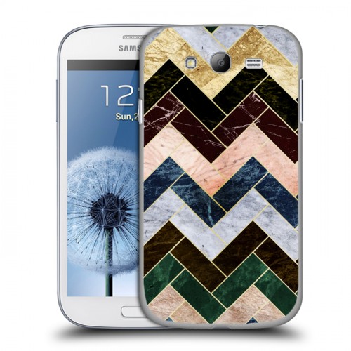 Дизайнерский пластиковый чехол для Samsung Galaxy Grand Геометрический мрамор