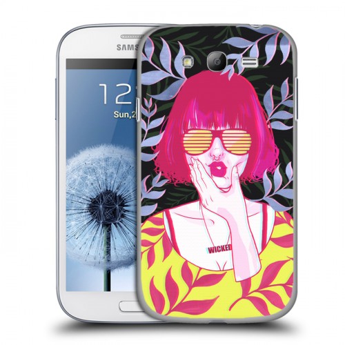 Дизайнерский пластиковый чехол для Samsung Galaxy Grand Сумасшедшие тропики