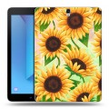 Дизайнерский силиконовый чехол для Samsung Galaxy Tab S3 Романтик цветы