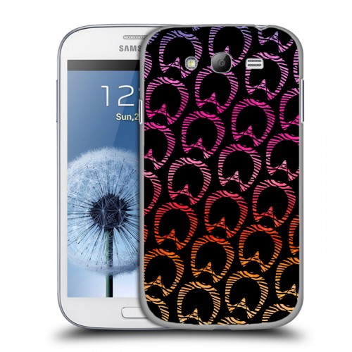 Дизайнерский пластиковый чехол для Samsung Galaxy Grand Стиль зебры