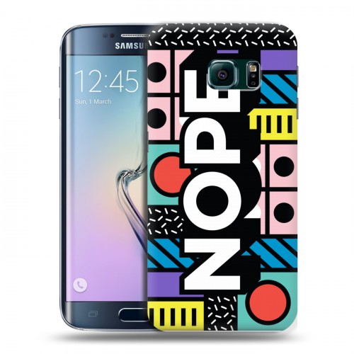 Дизайнерский пластиковый чехол для Samsung Galaxy S6 Edge Дизайнерские надписи 