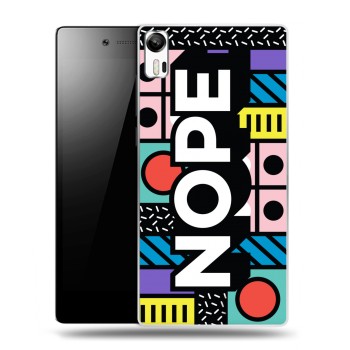 Дизайнерский силиконовый чехол для Lenovo Vibe Shot Дизайнерские надписи  (на заказ)