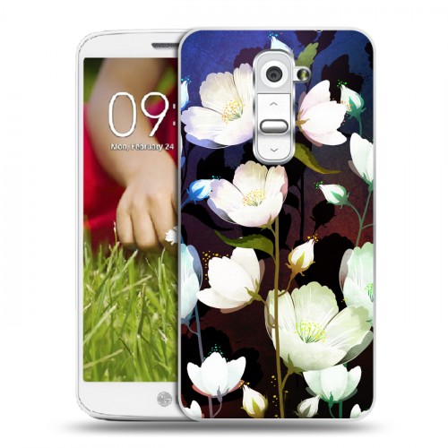 Дизайнерский пластиковый чехол для LG Optimus G2 mini Органические цветы