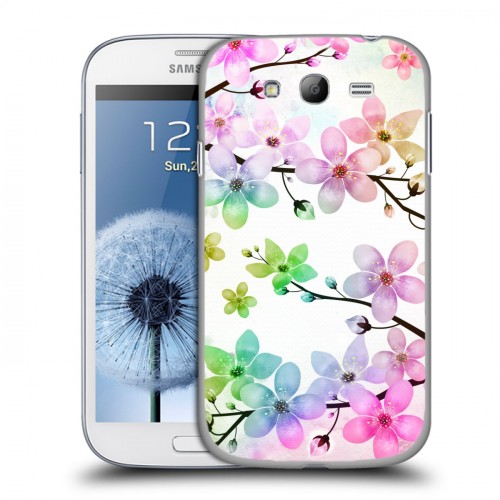 Дизайнерский пластиковый чехол для Samsung Galaxy Grand Органические цветы