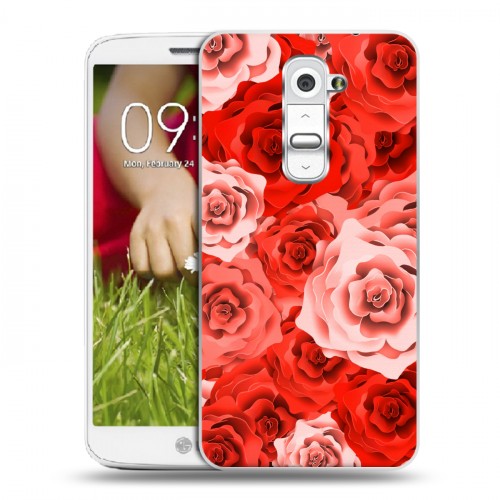 Дизайнерский пластиковый чехол для LG Optimus G2 mini Органические цветы