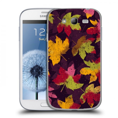 Дизайнерский пластиковый чехол для Samsung Galaxy Grand Принты листьев