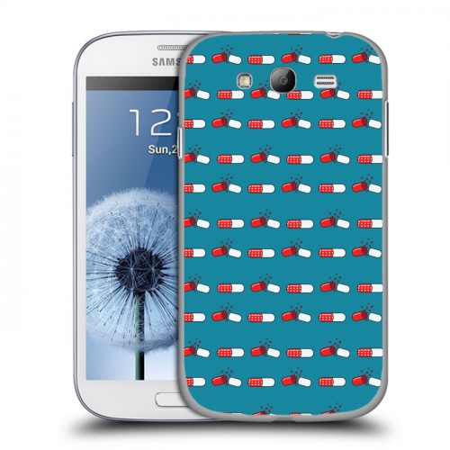 Дизайнерский пластиковый чехол для Samsung Galaxy Grand Разноцветные таблетки