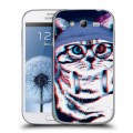 Дизайнерский пластиковый чехол для Samsung Galaxy Grand ЗD Кошки