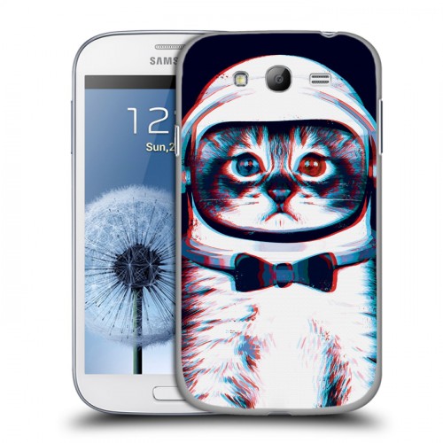 Дизайнерский пластиковый чехол для Samsung Galaxy Grand ЗD Кошки
