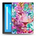 Дизайнерский силиконовый чехол для Lenovo Tab 4 10 Plus Леопард гламур