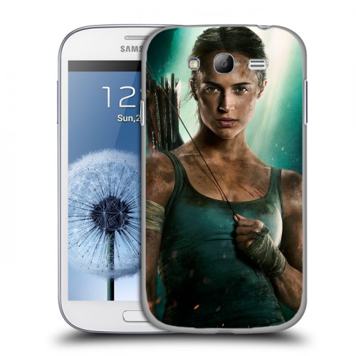 Дизайнерский пластиковый чехол для Samsung Galaxy Grand Лара Крофт