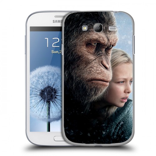 Дизайнерский пластиковый чехол для Samsung Galaxy Grand Планета обезьян : Война
