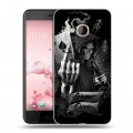 Дизайнерский силиконовый чехол для HTC U Play Скелет и туз