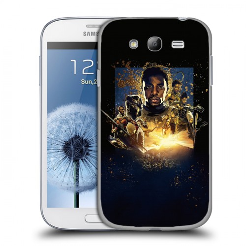 Дизайнерский пластиковый чехол для Samsung Galaxy Grand Черная Пантера