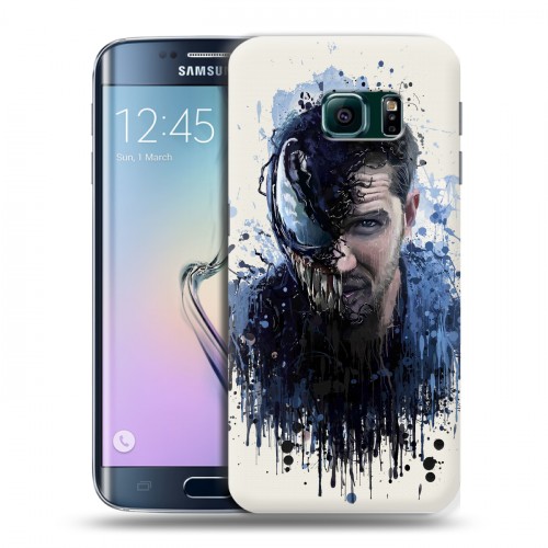 Дизайнерский пластиковый чехол для Samsung Galaxy S6 Edge Веном (2018)