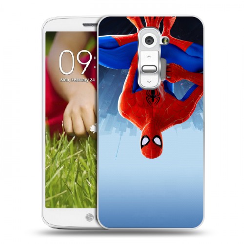 Дизайнерский пластиковый чехол для LG Optimus G2 mini Человек-паук : Через вселенные